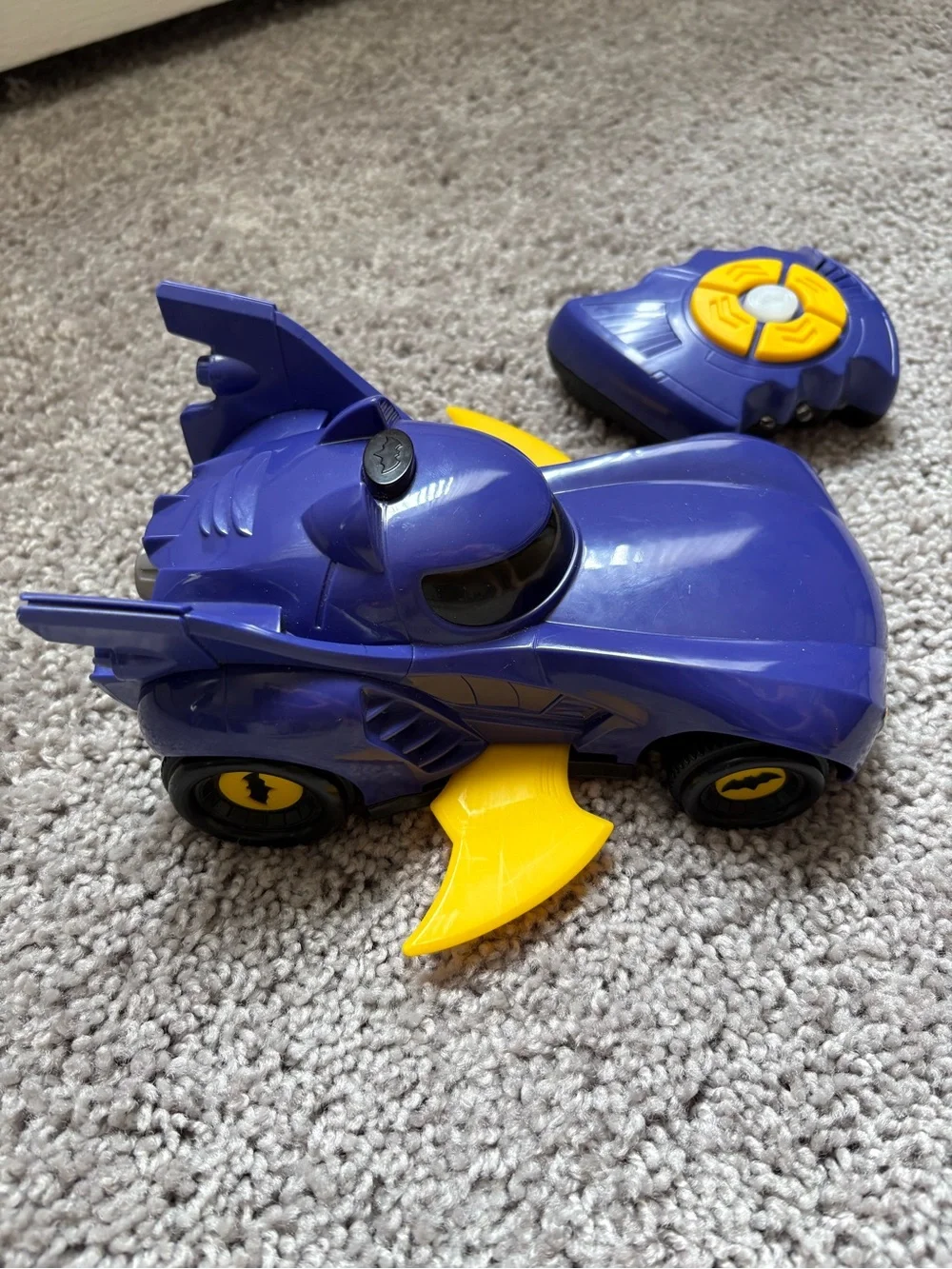 Mattel Batwheels Purple Batmobile RC Car Remote Control Toy
